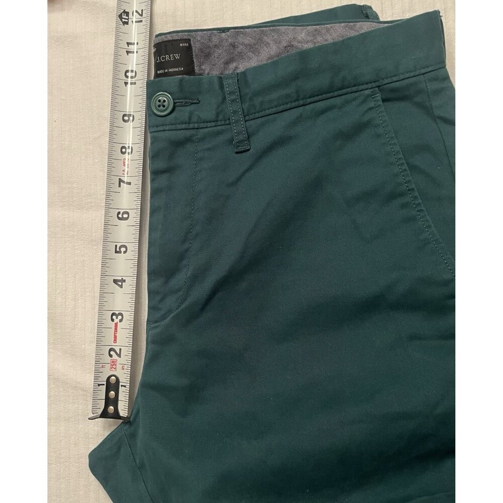J Crew Pants 29x32 Green Chino 770 Straight Leg Holiday Slacks 97% Cotton - Picture 8 of 9